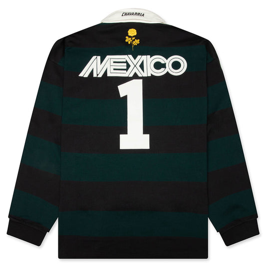 adidas Originals x Willy Chavarria Rugby - Black/Aurora Ivy