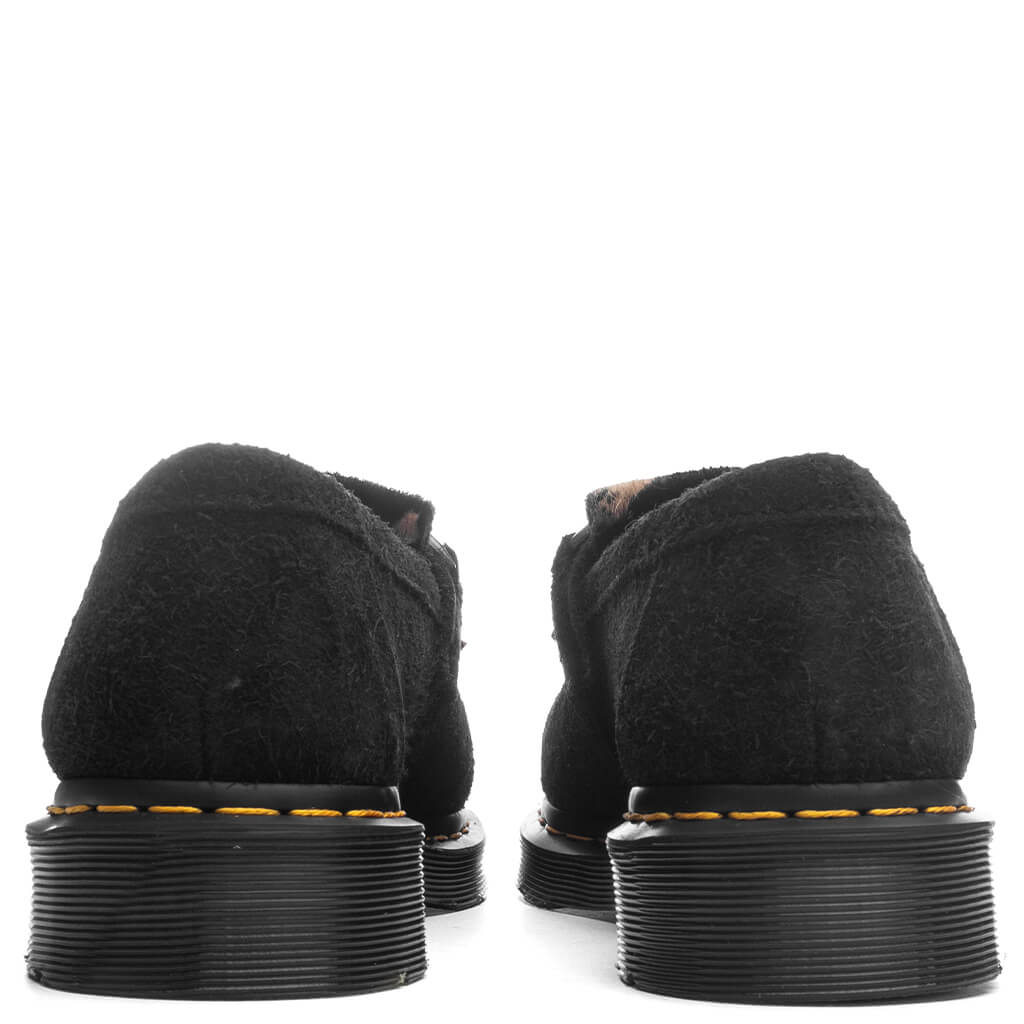 Adrian Snaffle - Black Napped Suede/Beige Contrast Hair On