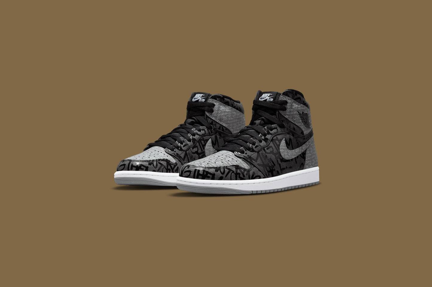 Air Jordan 1 Hi OG "Rebellionaire" - Black/White/Particle Grey