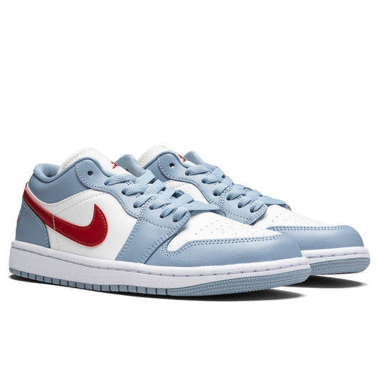 Women's Air Jordan 1 Low - Sail/Dune Red/Blue Grey/White