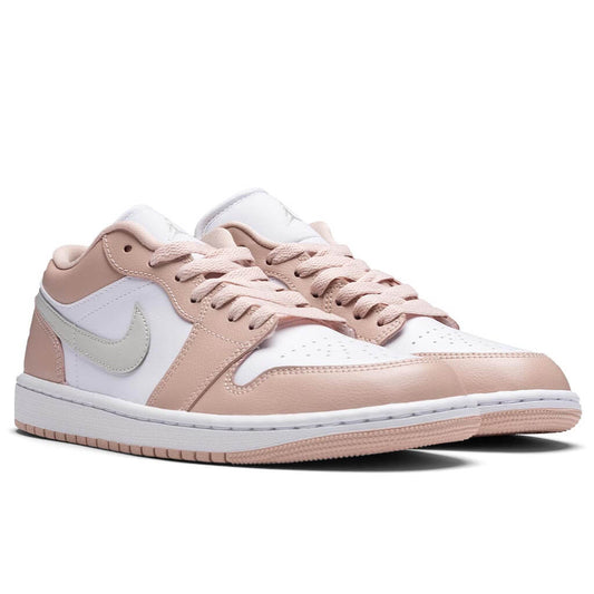 Women's Air Jordan 1 Low - White/Light Bone/Particle Beige
