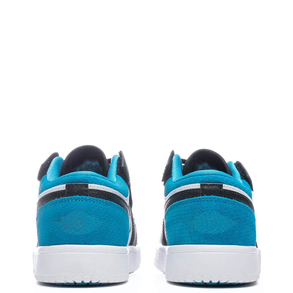 Air Jordan 1 Low (PS) - Black/Laser Blue/White
