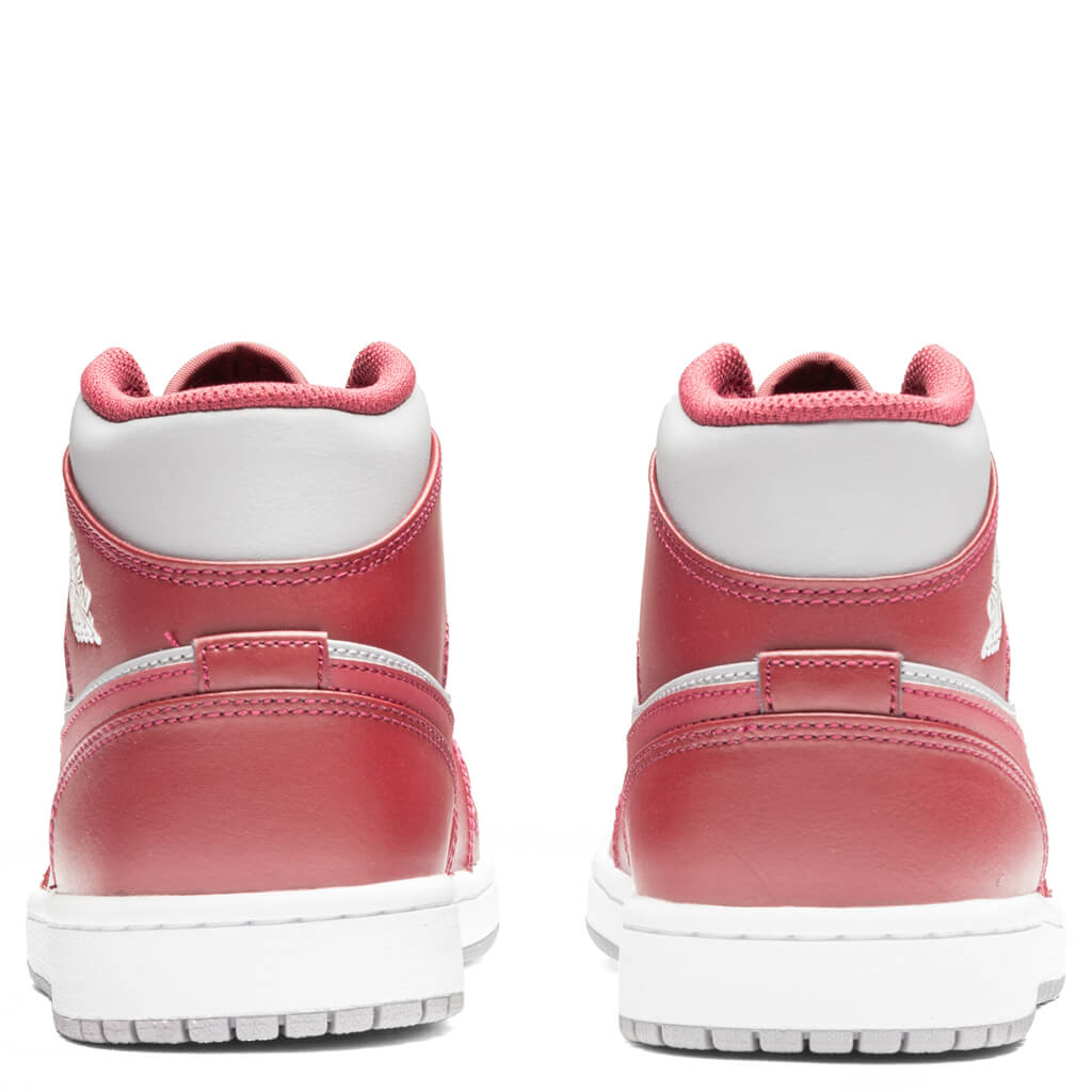 Air Jordan 1 Mid - Cherrywood Red/Cement Grey/White
