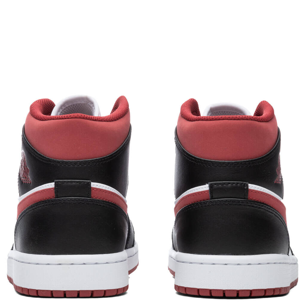 Air Jordan 1 Mid - White/Gym Red