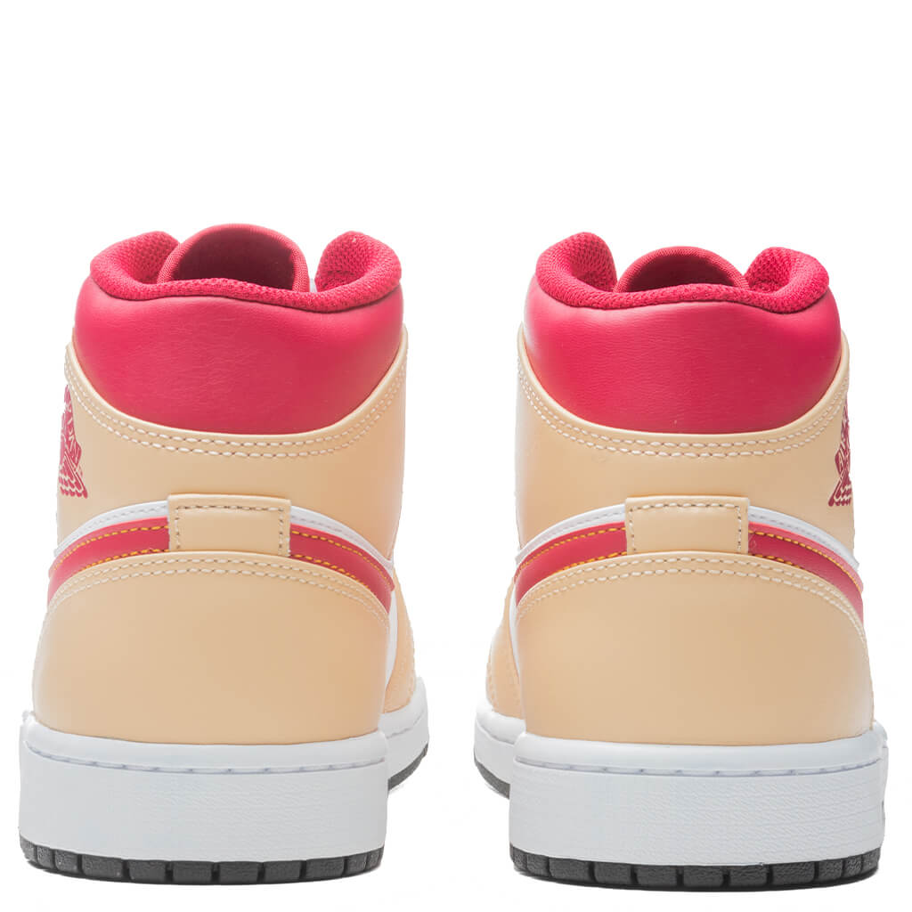Air Jordan 1 Mid - White Onyx/Light Curry/White