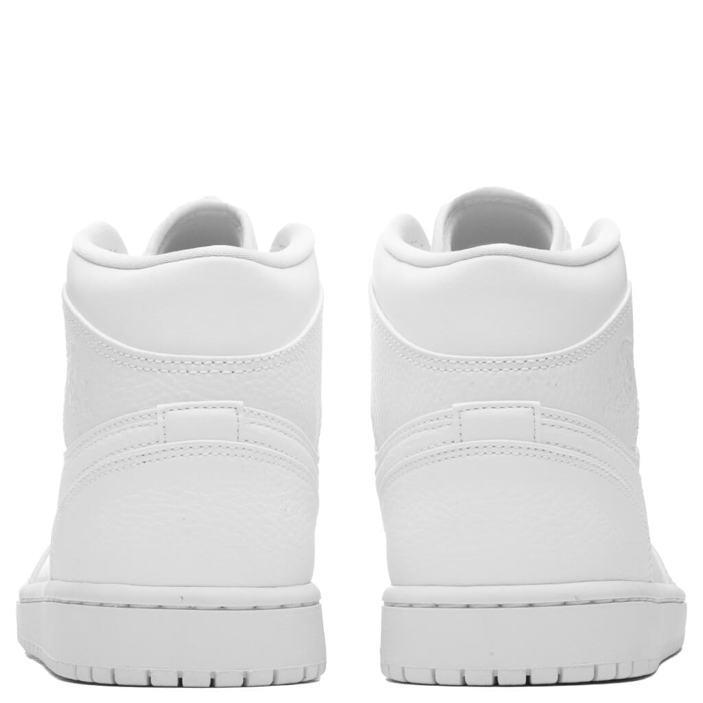 Air Jordan 1 Mid - White/White