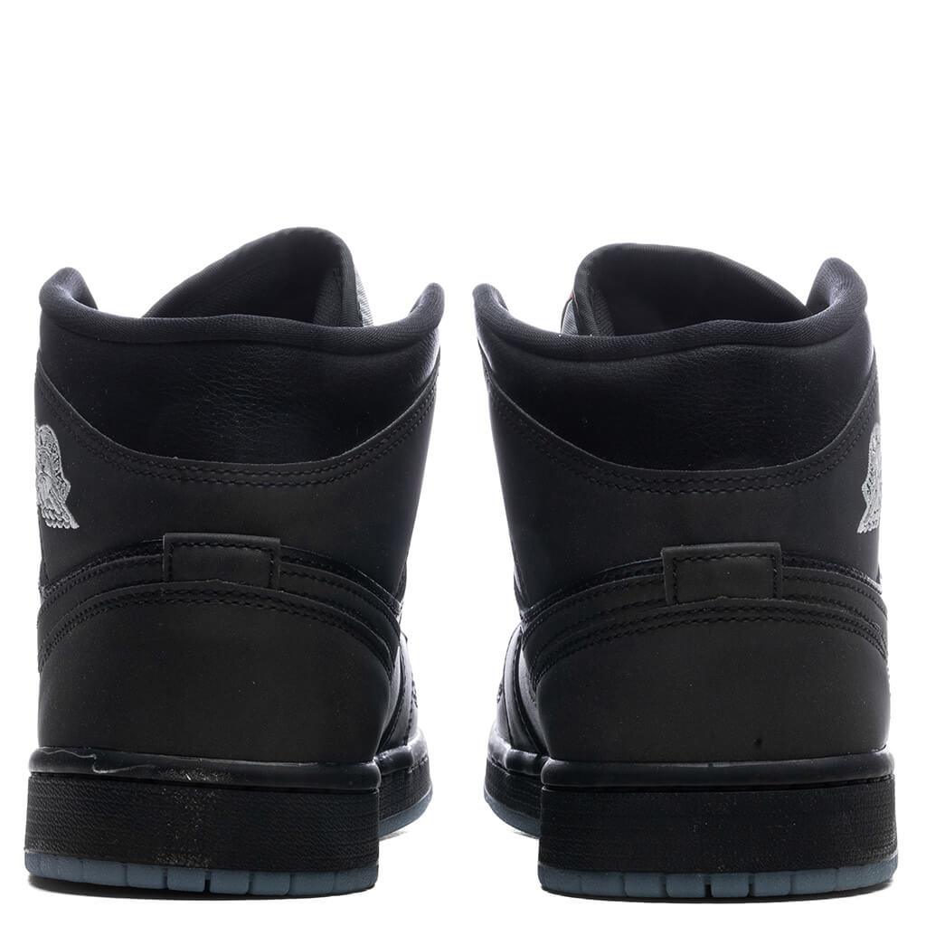 Air Jordan 1 Mid 'Black Metallic Reimagined' - Black/White/Wolf Grey
