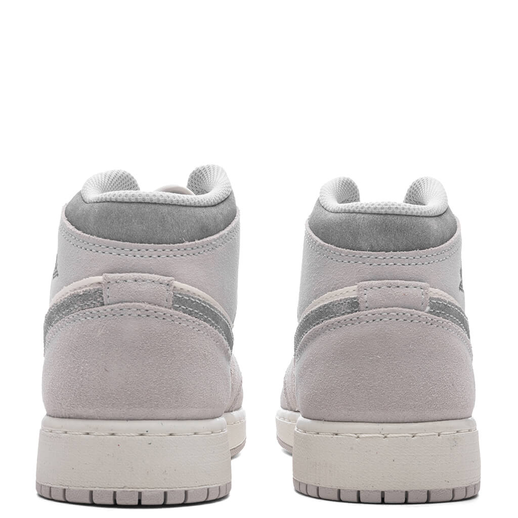 Air Jordan 1 Mid SE (GS) - Neutral Grey/Smoke Grey/Sail