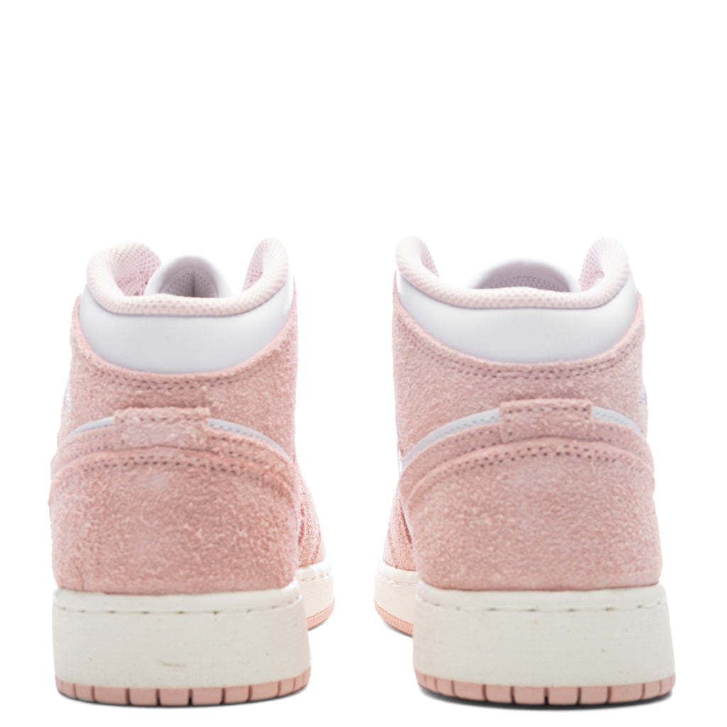 Air Jordan 1 Mid SE (GS) - White/Legend Pink/Sail