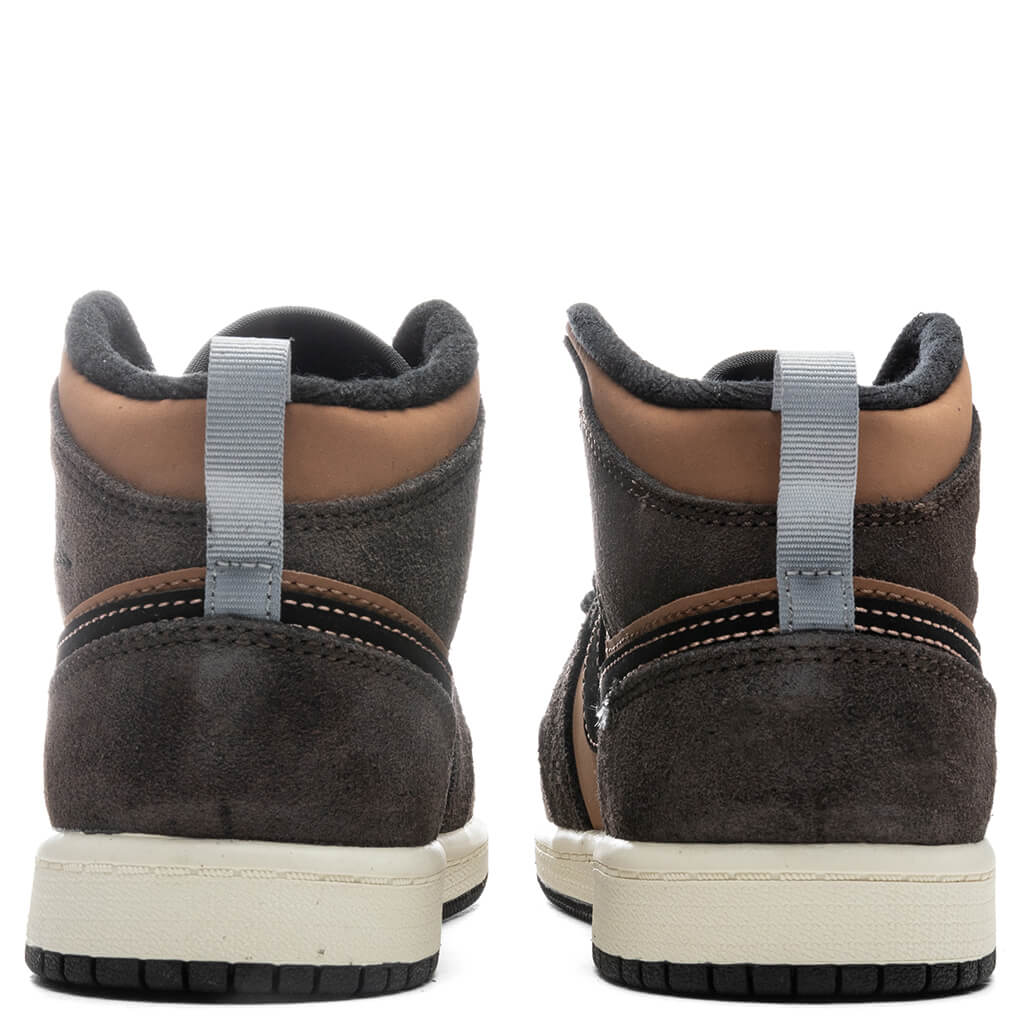 Air Jordan 1 Mid SE (PS) - Dark Chocolate/Crimson Bliss