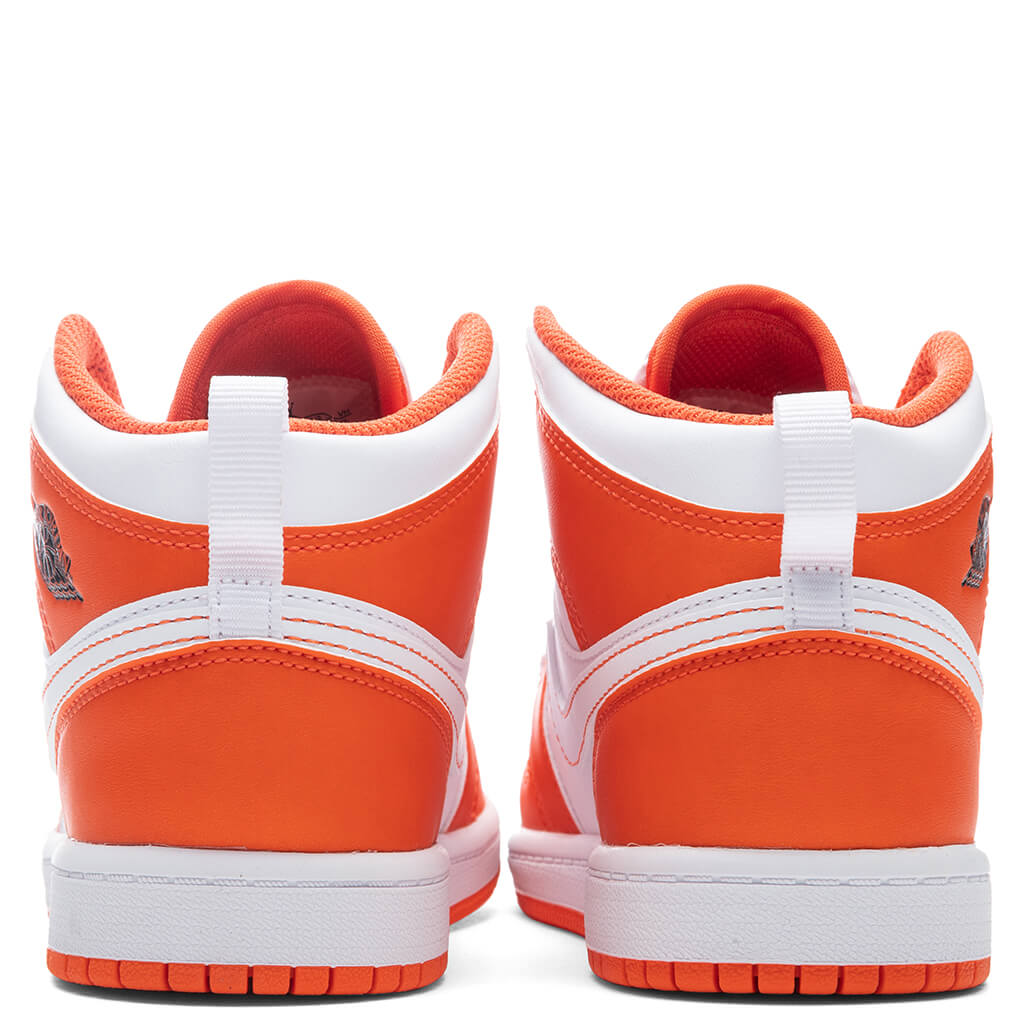 Air Jordan 1 Mid SE (PS) - Electro Orange/Black