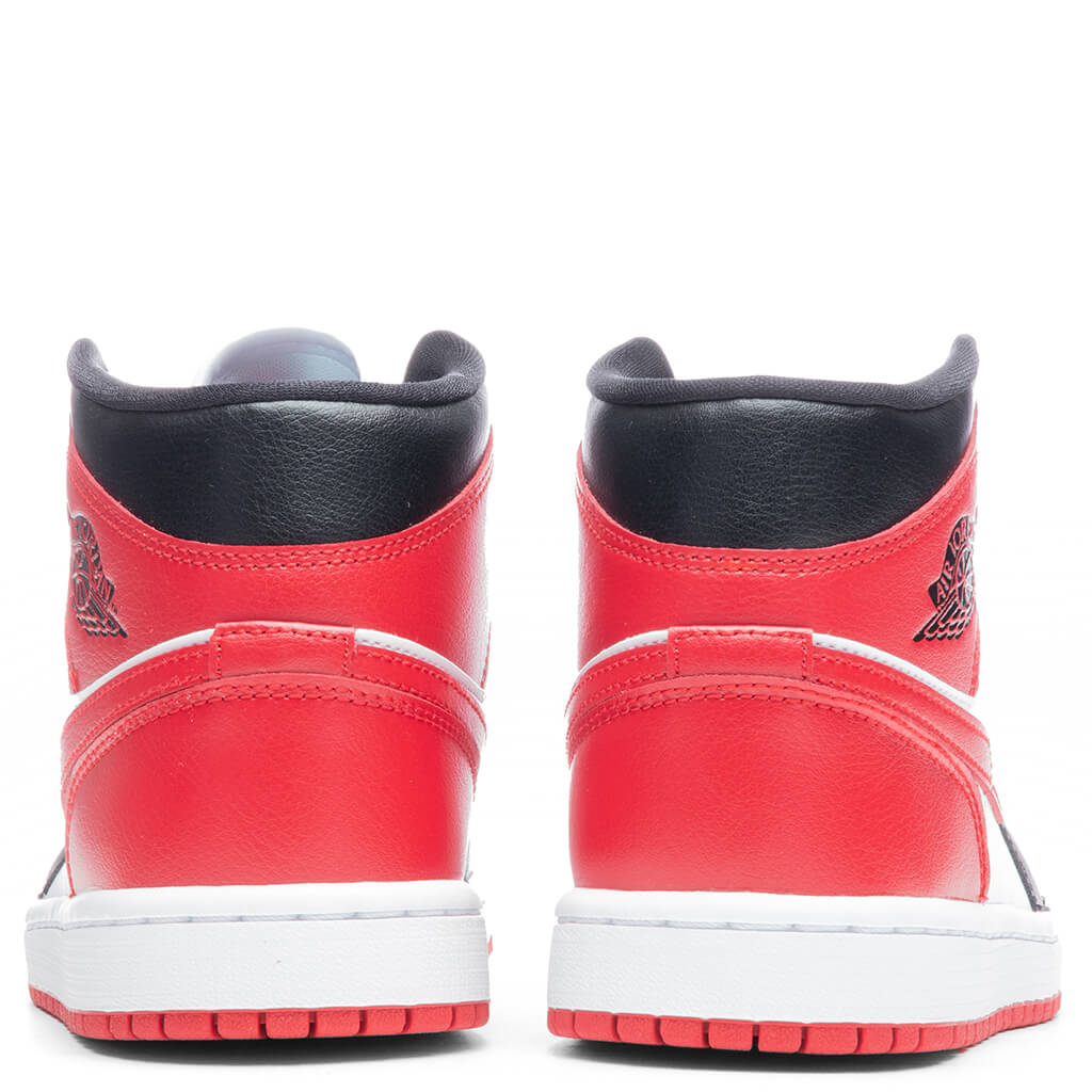 Women's Air Jordan 1 Mid - Black/Gym Red/White