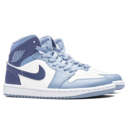 Women's Air Jordan 1 Mid - Sail/Diffused Blue/Blue Grey