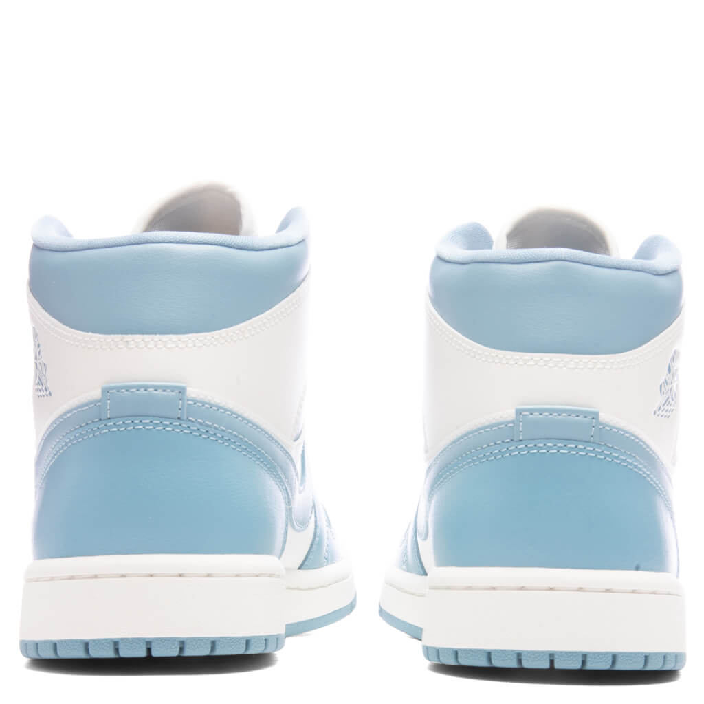 Women's Air Jordan 1 Mid 'UNC' - Sail/Worn Blue