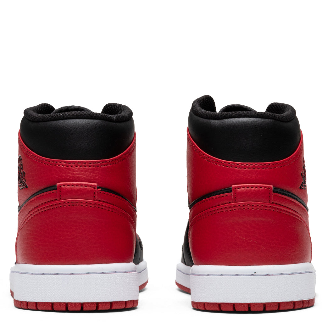 Air Jordan 1 Mid (GS) - Black/Gym Red/White