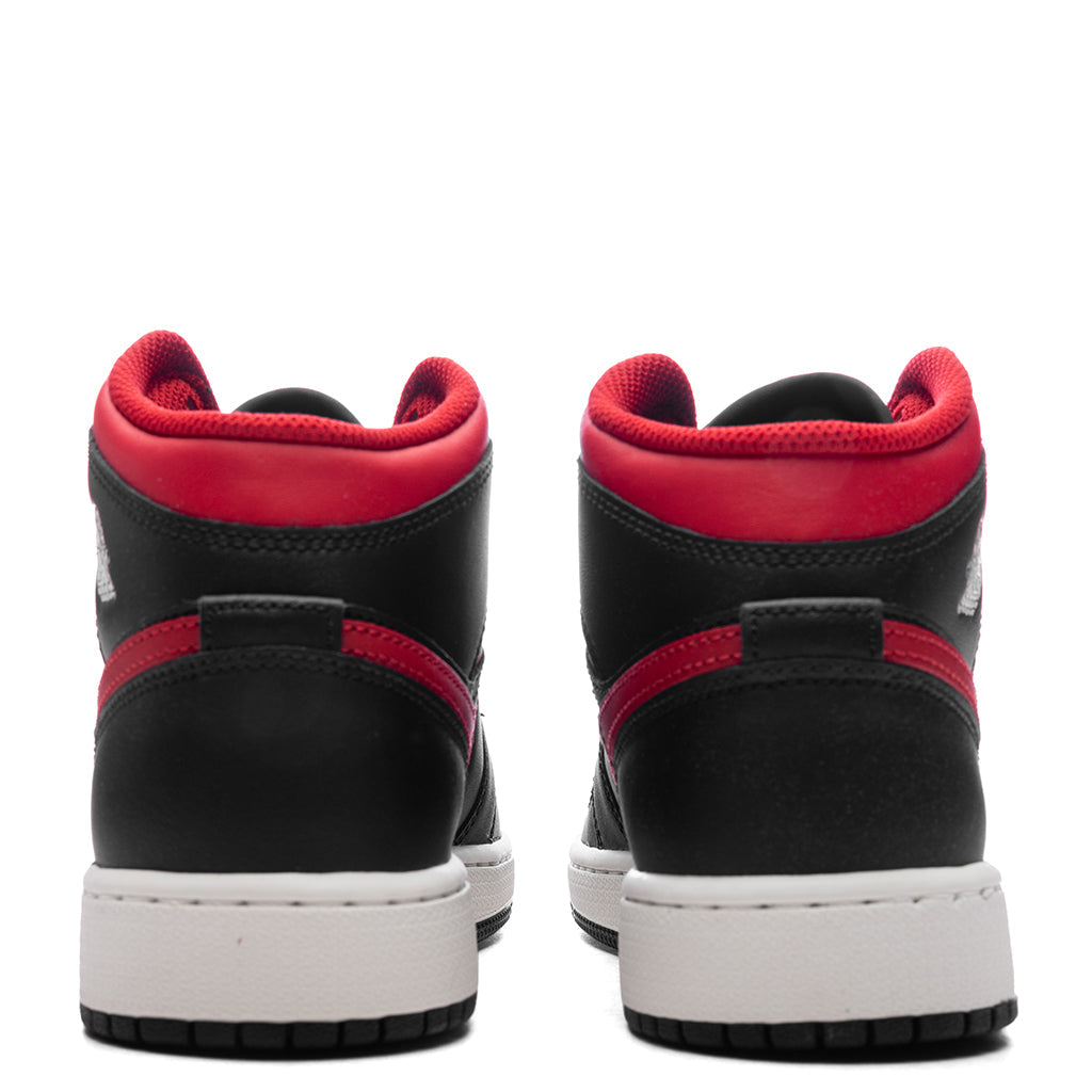Air Jordan 1 Mid (GS) - Black/Varsity Red/Summit White