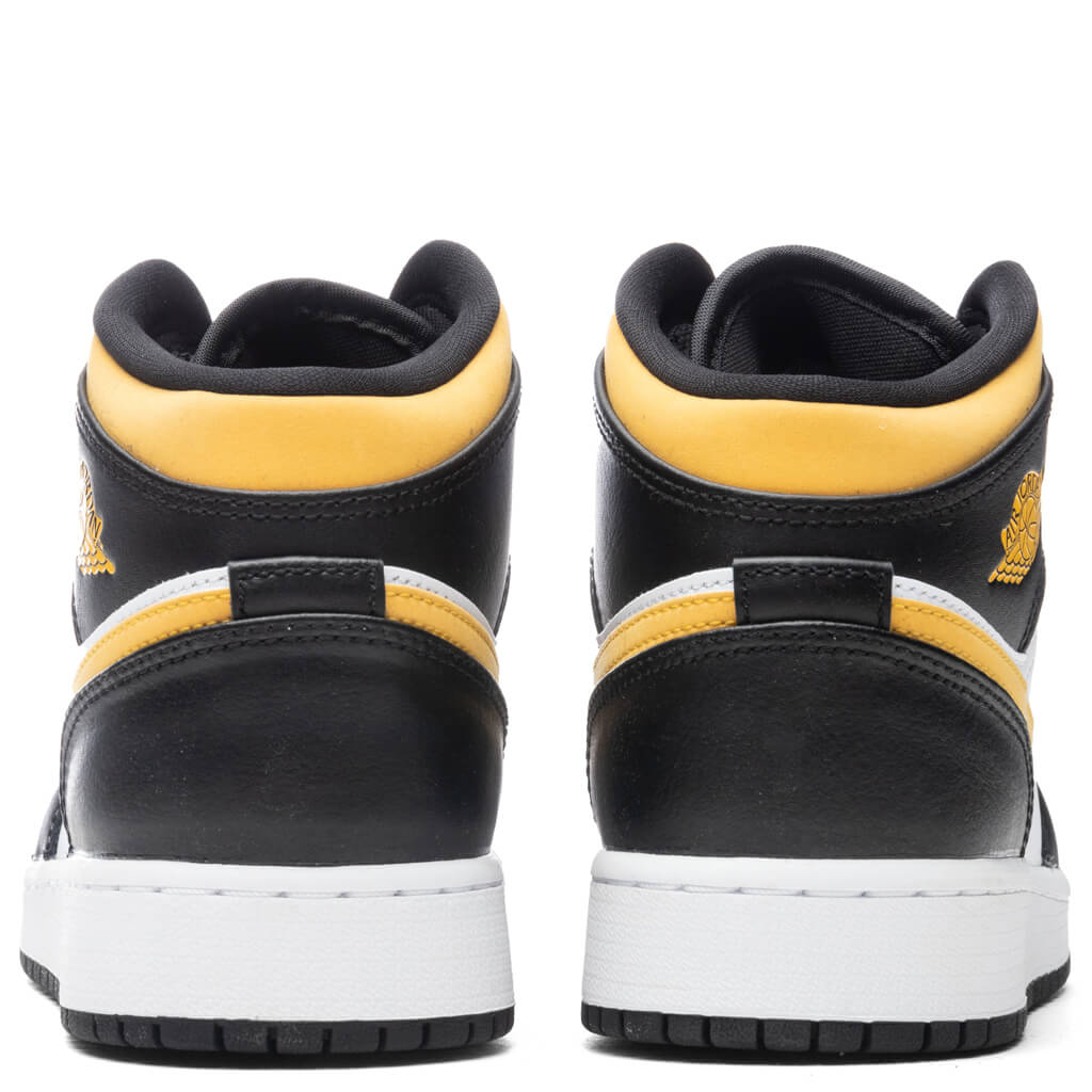 Air Jordan 1 Mid (GS) - White/Pollen/Black