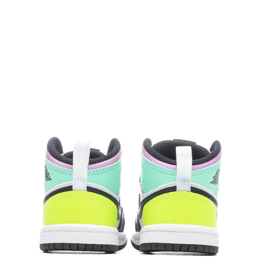 Air Jordan 1 Mid (TD) - White/Volt