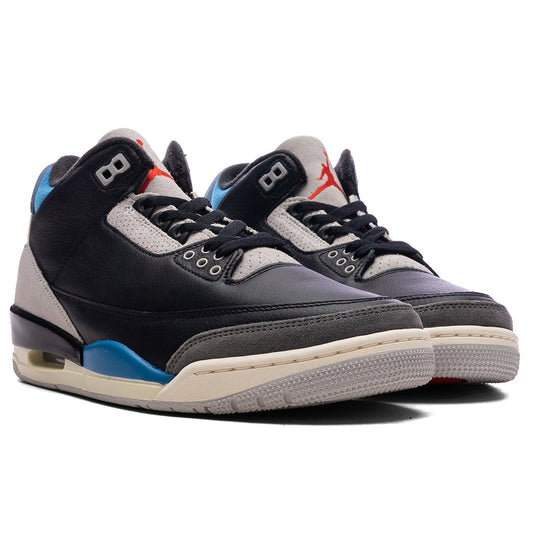 Air Jordan 3 Retro OG 'Rare Air' - Black/Chile Red/Neutral Grey
