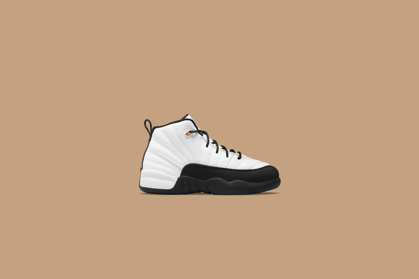 Air Jordan 12 Retro (PS) "Royalty Taxi" - White/Metallic Gold