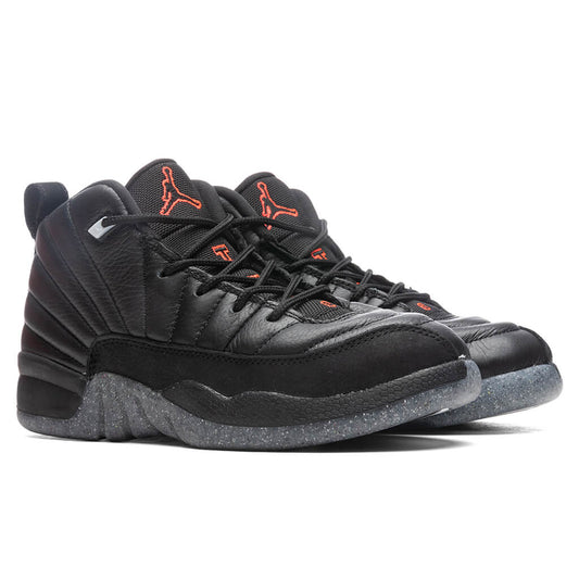 Air Jordan 12 Retro (PS) 'Utility' - Black/Bright Crimson
