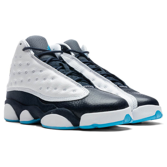 Air Jordan 13 Retro (GS) 'Obsidian' - White/Dark Powder Blue