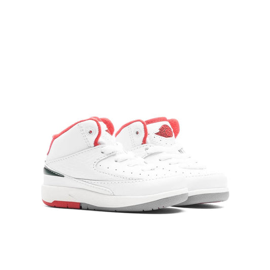 Air Jordan 2 Retro (TD) 'Italy' - White/Fire Red/Fir