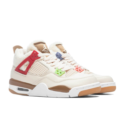 Air Jordan 4 Retro (GS) - Pearl White/Dark Driftwood