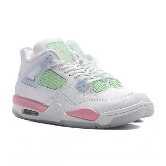 Air Jordan 4 Retro 'Valentine's Day' (GS) - White/Medium Soft Pink/Half Blue