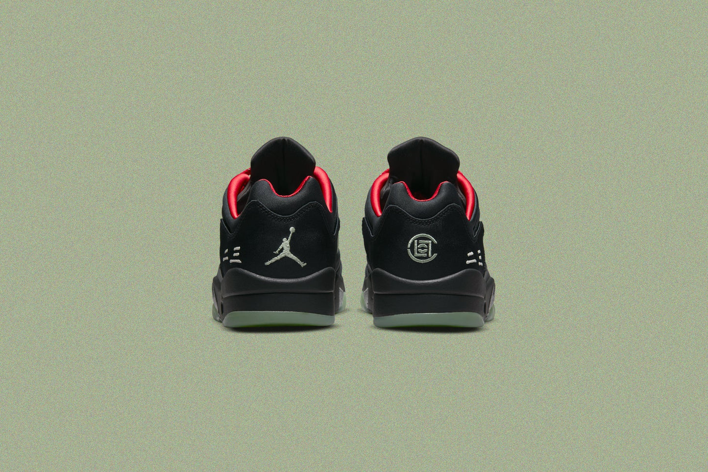 Air Jordan 5 Retro Low SP x CLOT - Black/Classic Jade/Fire Red
