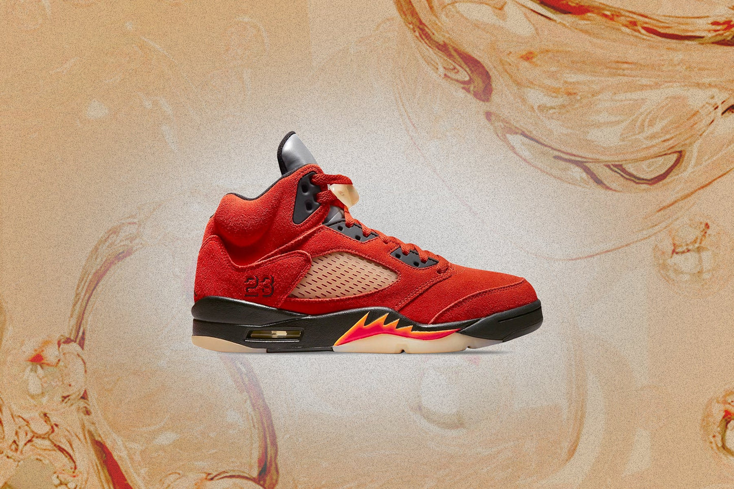 Women's Air Jordan 5 Retro Mars for Her - Martian Sunrise/Black