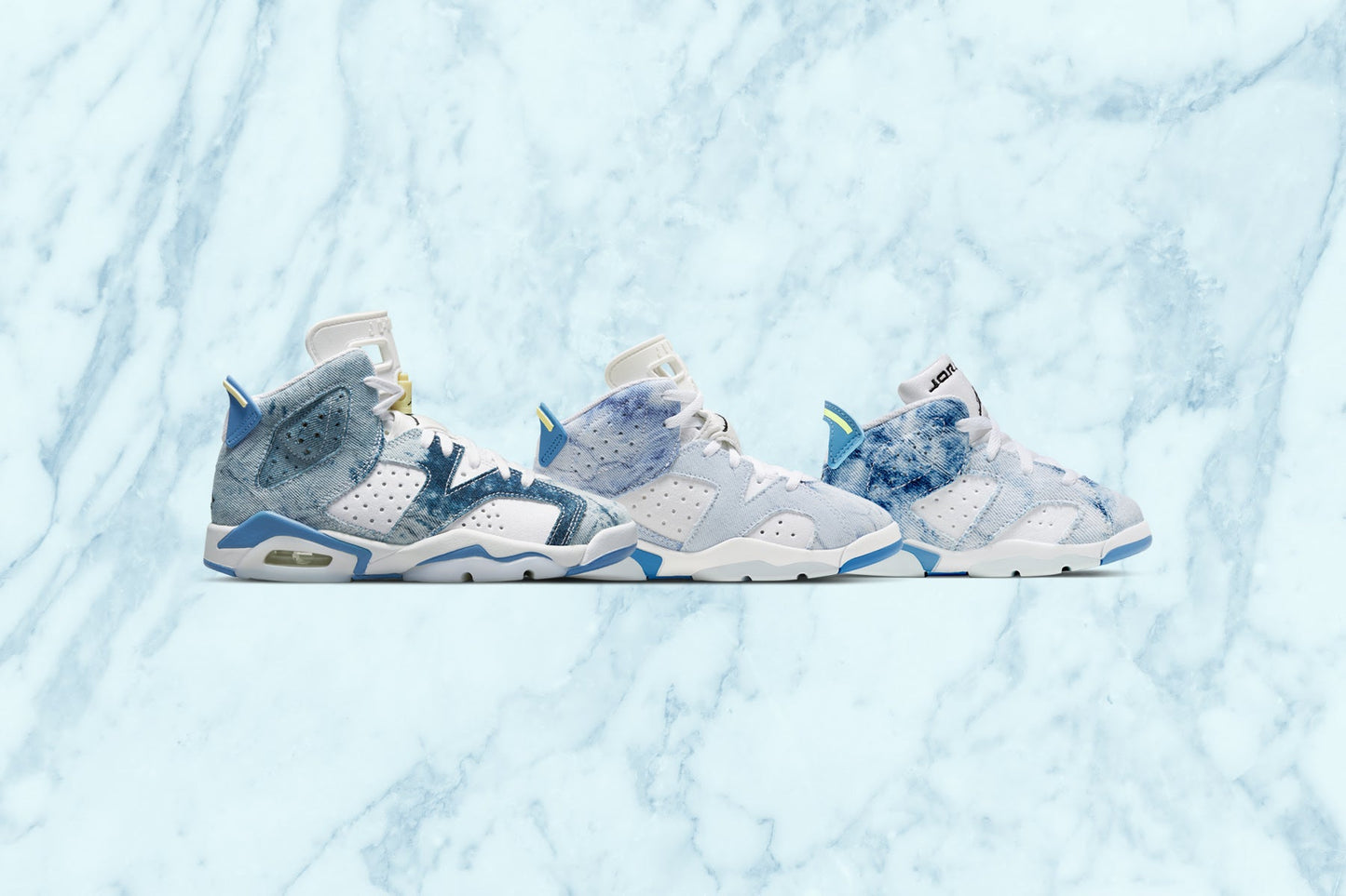 Air Jordan 6 Retro (GS) - White/Dutch Blue/Citron Tint