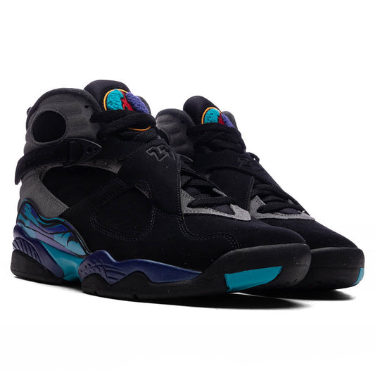 Air Jordan 8 Retro 'Aqua' - Black/Multi Color