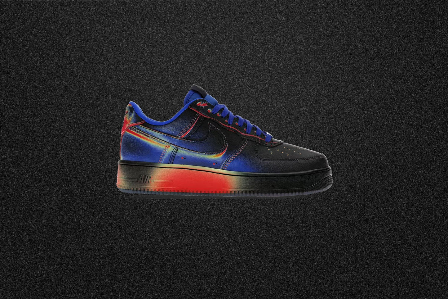 Air Force 1 Low Retro 'Heat Map' - Black/Racer Blue/Volt Ice/Bright Crimson