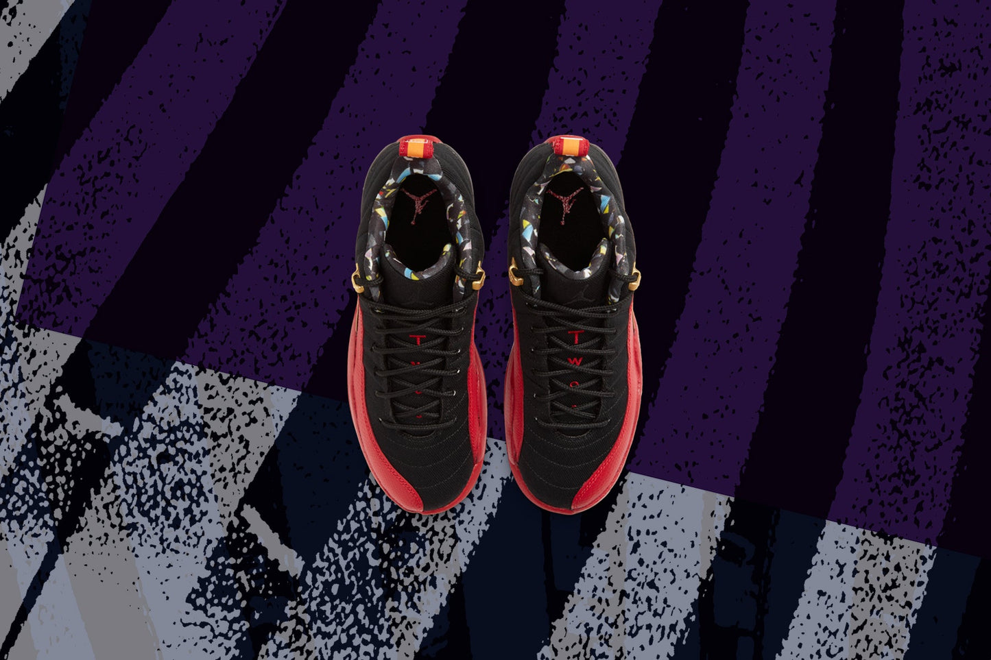 Air Jordan 12 Retro Low SE (GS) "Super Bowl" - Black/Varsity Red