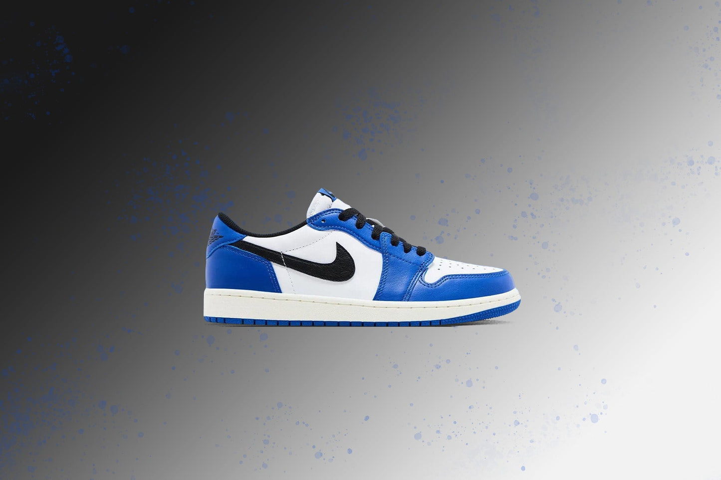 Air Jordan 1 Low OG (GS) - White/Black/Game Royal/Sail