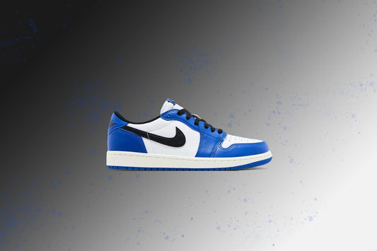 Air Jordan 1 Low OG (GS) - White/Black/Game Royal/Sail