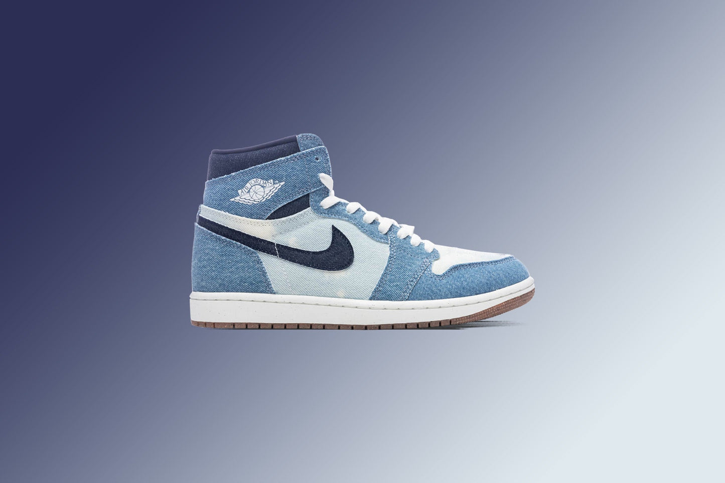 Air Jordan 1 Retro High 'Denim' - Summit White/Obsidian/Summit White