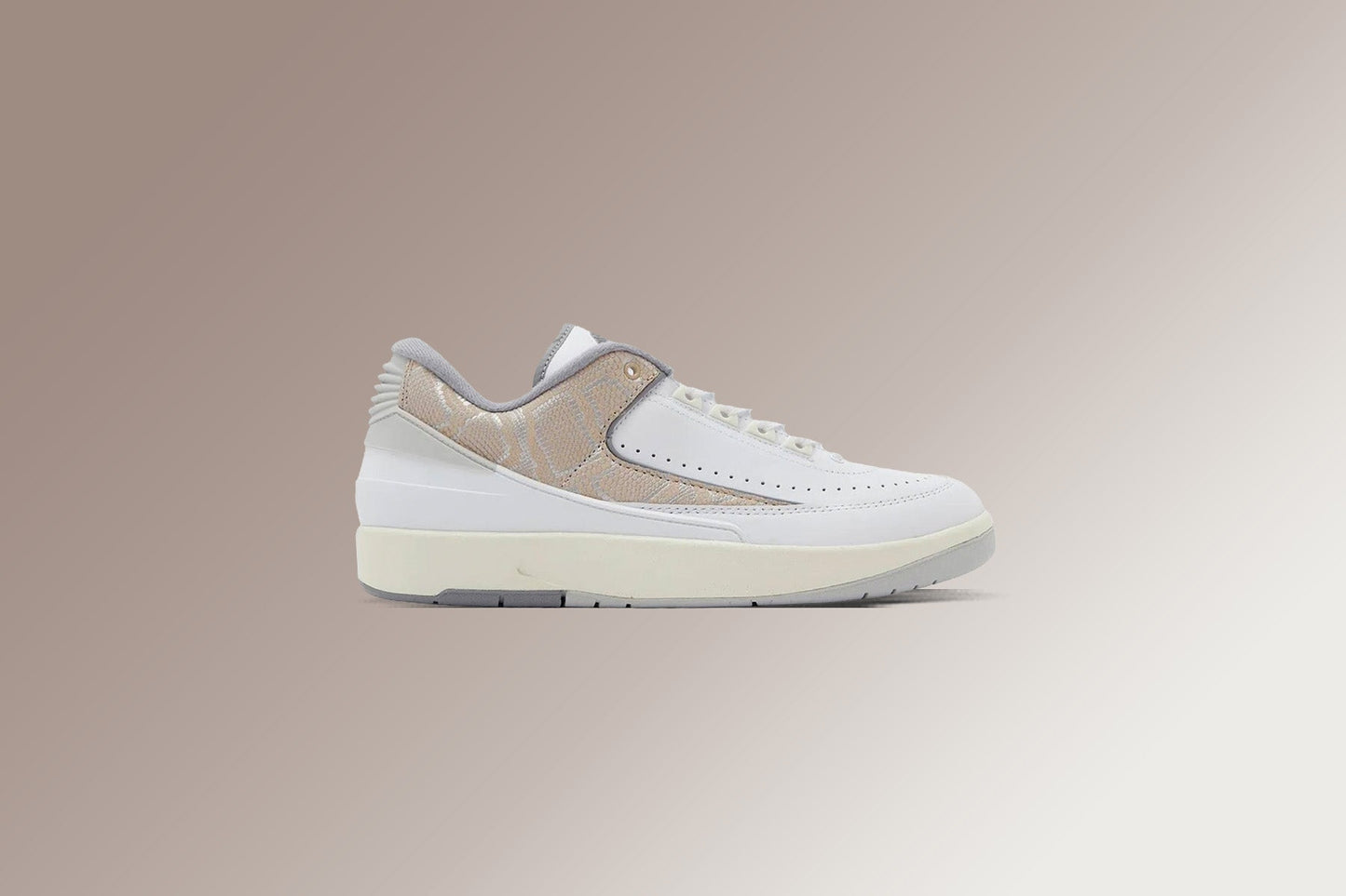 Air Jordan 2 Retro Low 'Python' - White/Cement Grey/Sanddrift