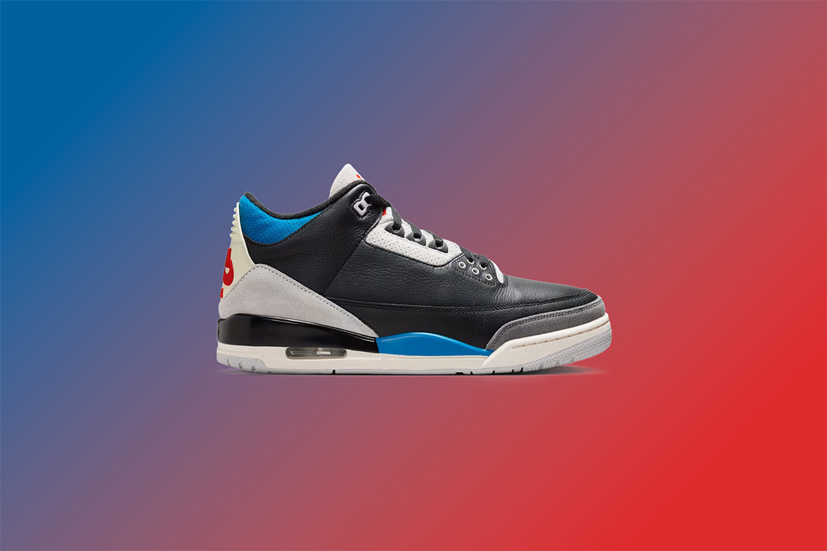 Air Jordan 3 Retro OG 'Rare Air' - Black/Chile Red/Neutral Grey