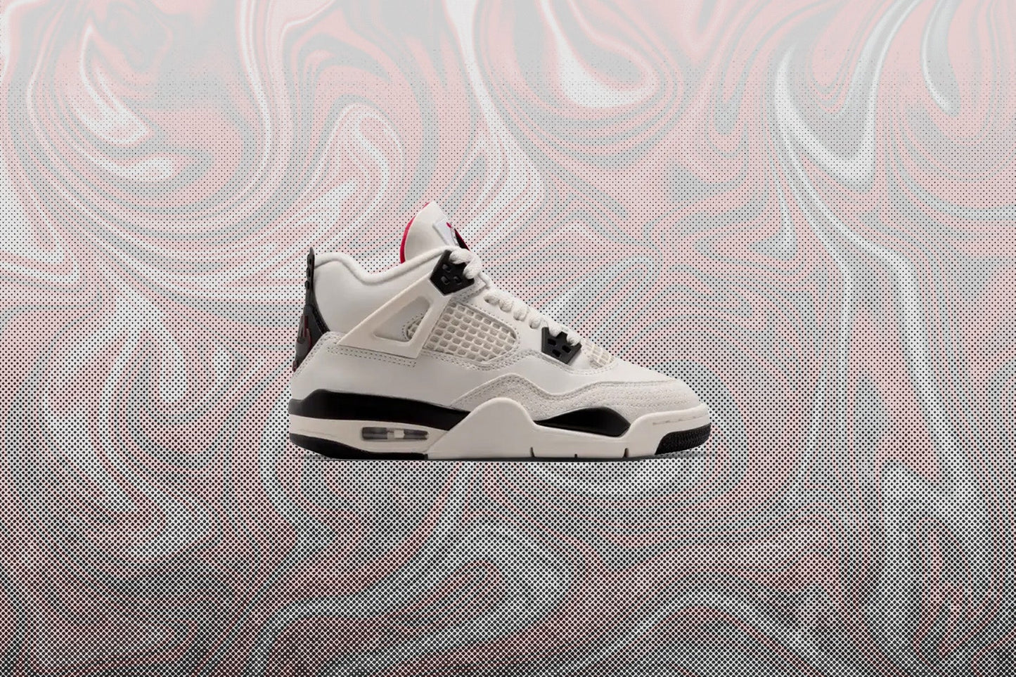 Air Jordan 4 Retro OG 'Flight Club' (GS) - Sail/Black/University Red