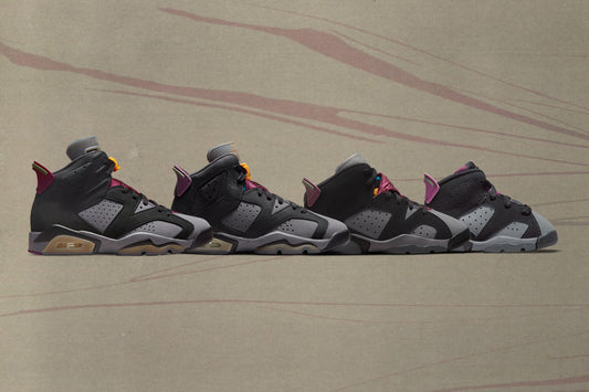 Air Jordan 6 Retro (PS) 'Bordeaux' - Black/Bordeaux/Light Graphite