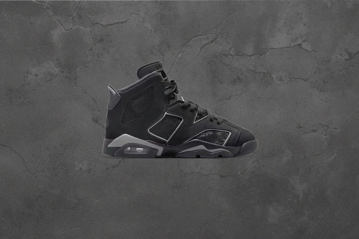 Air Jordan 6 Retro 'Cap and Gown' (GS) - Black/Reflect Silver/Black