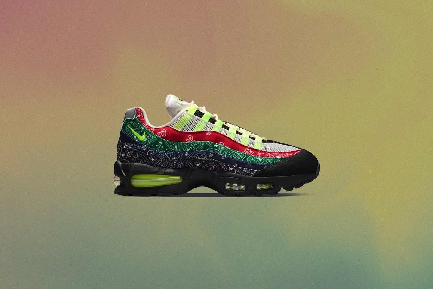 Air Max 95 Big Bubble - Sail/Volt/University Red/Sport Green