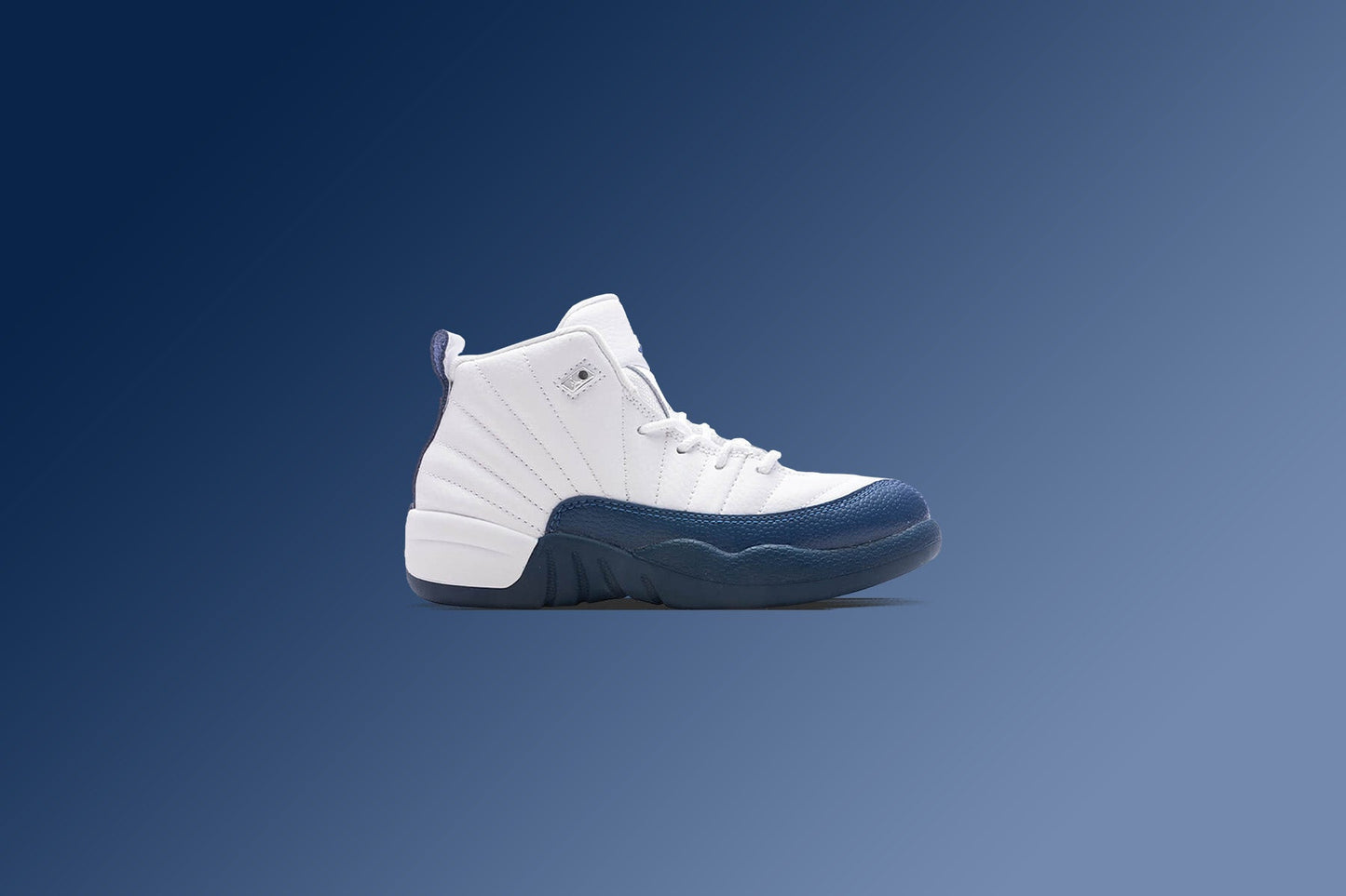 Air Jordan 12 Retro 'French Blue' (PS) - White/French Blue/Metallic Silver