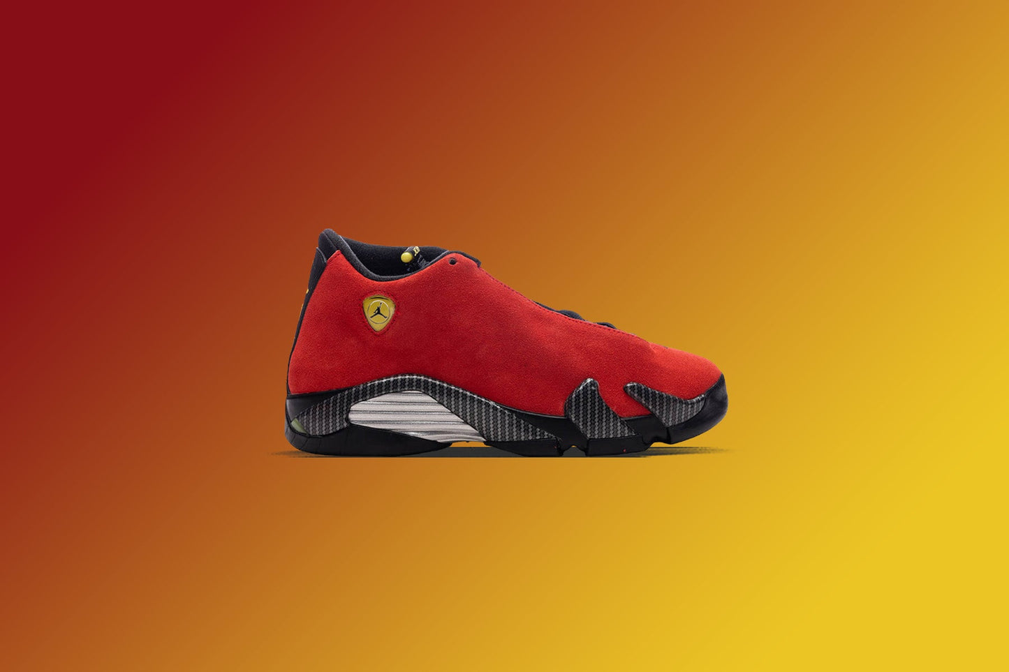Air Jordan 14 Retro (GS) 'Ferrari' - Challenge Red/Vibrant Yellow/Black