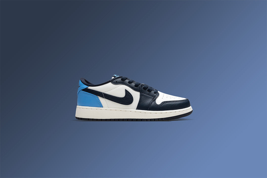 Air Jordan 1 Low OG 'Obsidian' (GS) - Obsidian/University Blue/Sail