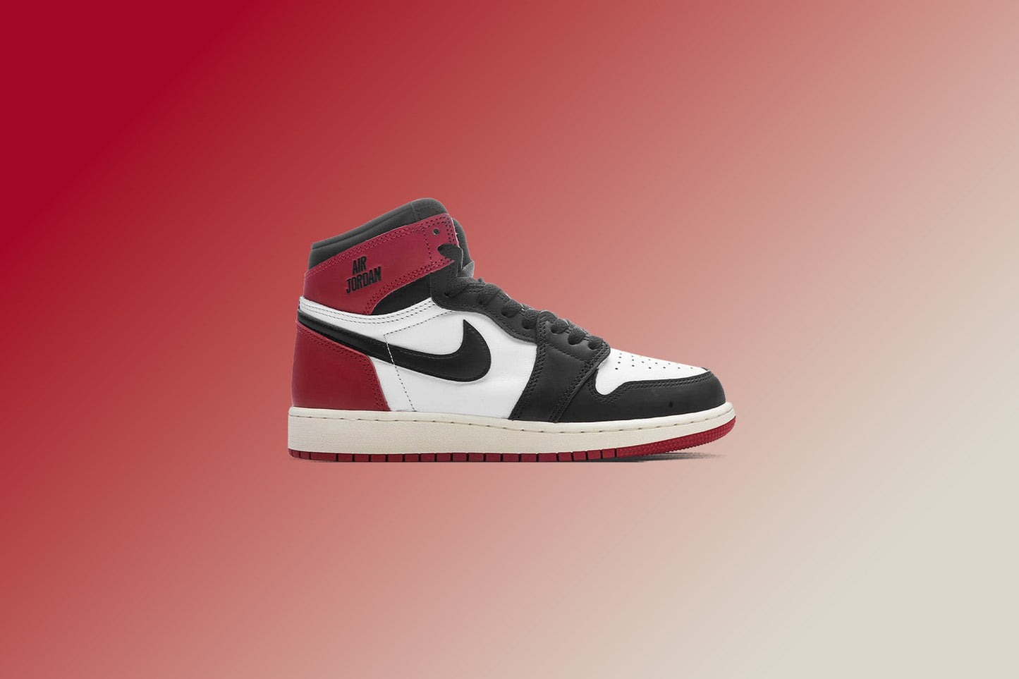 Air Jordan 1 Retro High OG 'Black Toe Reimagined' (GS) - White/Black/Varsity Red/Sail
