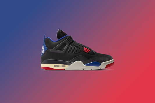 Air Jordan 4 Retro 'Rare Air' - Black/Fire Red/Deep Royal Blue