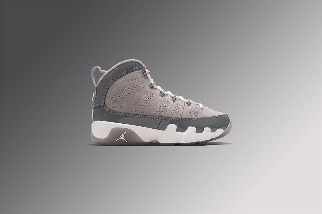 Air Jordan 9 Retro 'Cool Grey' (GS) - Medium Grey/Cool Grey/White